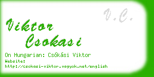 viktor csokasi business card