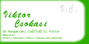 viktor csokasi business card